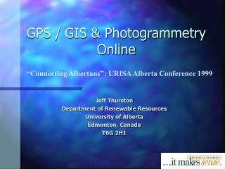 GPS / GIS &amp; Photogrammetry Online
