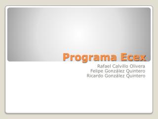 Programa Ecex