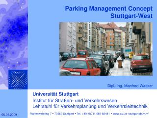 Parking Management Concept Stuttgart-West