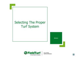 Selecting The Proper Turf System