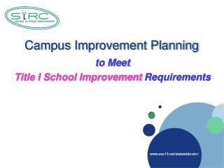 Campus Improvement Planning