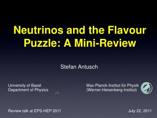 Neutrinos and the Flavour Puzzle: A Mini-Review