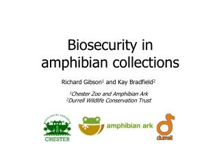 Biosecurity in amphibian collections