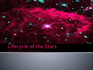 Lifecycle of the Stars By Meredith Zamzes And Caleb Harris