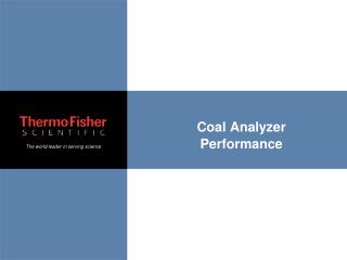 Coal Analyzer Performance