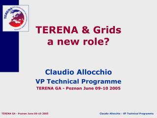 TERENA &amp; Grids a new role?