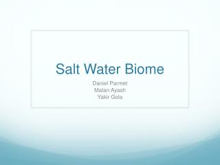 Salt Water Biome
