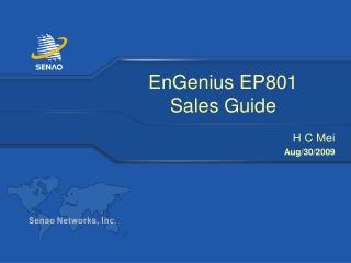 EnGenius EP801 Sales Guide