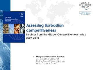 Assessing Barbadian competitiveness Findings from the Global Competitiveness Index 2009-2010