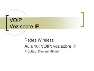 VOIP Voz sobre IP
