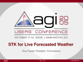 STK for Live Forecasted Weather