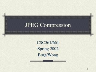 JPEG Compression
