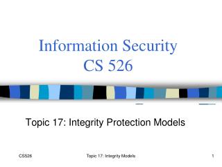 Information Security CS 526