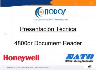 Presentación Técnica 4800dr Document Reader