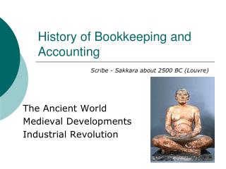 History of Bookkeeping and Accounting