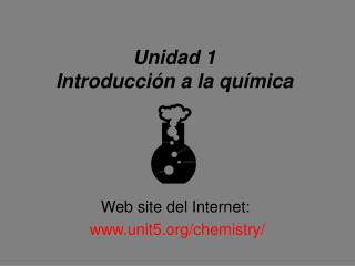 Unidad 1 Introducción a la química