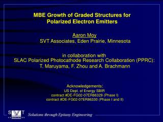 MBE Growth of Graded Structures for Polarized Electron Emitters