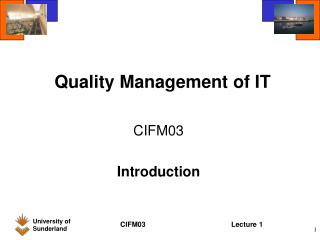 Quality Management of IT