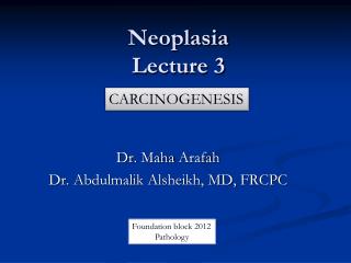Neoplasia Lecture 3