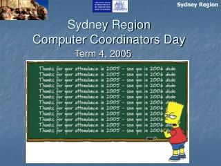 Sydney Region Computer Coordinators Day