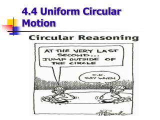 4.4 Uniform Circular Motion