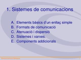 1. Sistemes de comunicacions