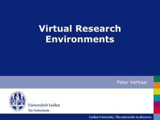 Virtual Research Environments
