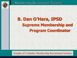 Membership Recruitment Training