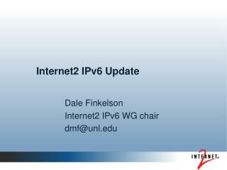 Internet2 IPv6 Update