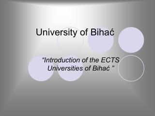 University of Bihać