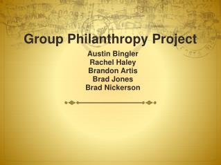 Group Philanthropy Project