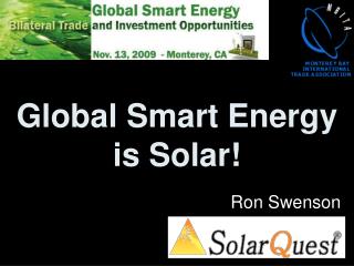 Global Smart Energy is Solar!
