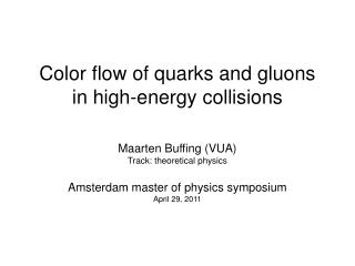 Color flow of quarks and gluons in high-energy collisions