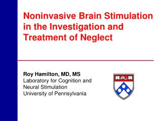 Noninvasive Brain Stimulation in the Investigation and Treatment of Neglect