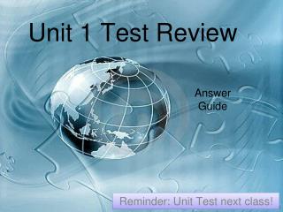 Unit 1 Test Review