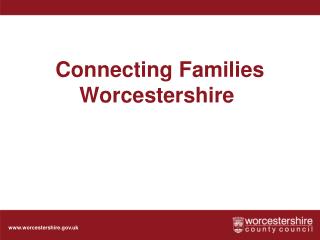 Connecting Families Worcestershire
