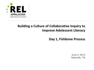 Building a Culture of Collaborative Inquiry to Improve Adolescent Literacy Day 1, Fishbone Process