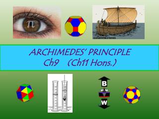 ARCHIMEDES’ PRINCIPLE Ch9 (Ch11 Hons.)