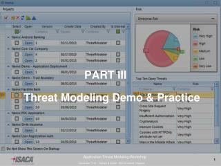 PART III Threat Modeling Demo &amp; Practice