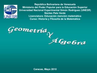 República Bolivariana de Venezuela Ministerio del Poder Popular para la Educación Superior