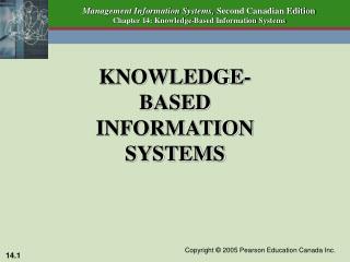 KNOWLEDGE-BASED INFORMATION SYSTEMS