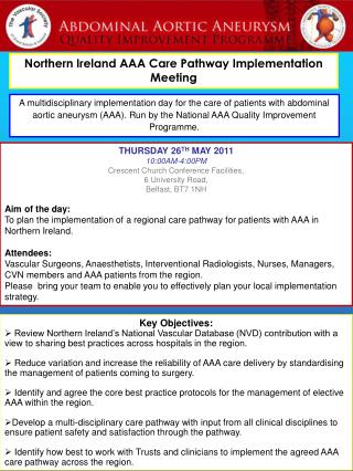 Northern Ireland AAA Care Pathway Implementation Meeting