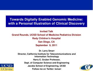 Towards Digitally Enabled Genomic Medicine: with a Personal Illustration of Clinical Discovery