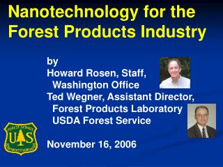 Nanotechnology for the Forest Products Industry