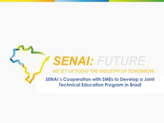 SENAI´s Cooperation with SMEs to Develop a Joint Technical Education Program in Brazil
