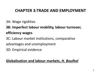 CHAPTER 3:TRADE AND EMPLOYMENT