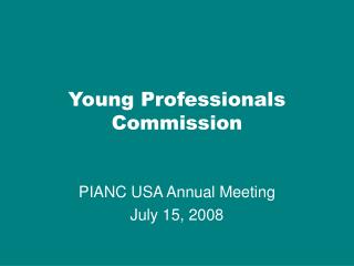 Young Professionals Commission