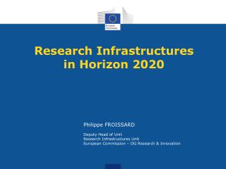 Research Infrastructures in Horizon 2020