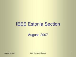 IEEE Estonia Section