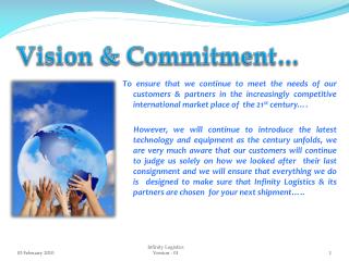Vision &amp; Commitment…